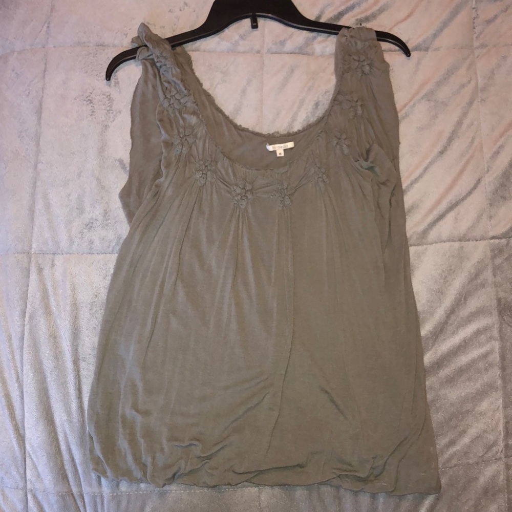 Flowy Gray/Green tank top